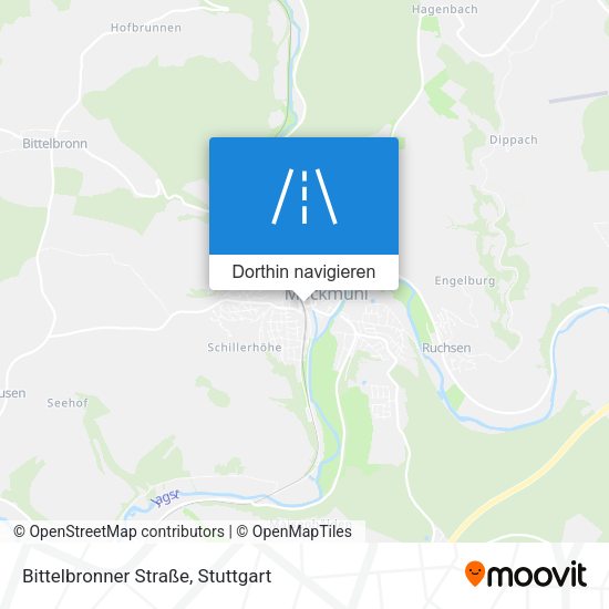 Bittelbronner Straße Karte