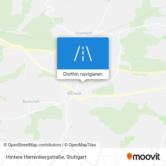 Hintere Herrenbergstraße Karte