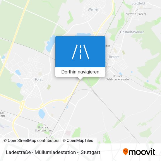 Ladestraße - Müllumladestation - Karte