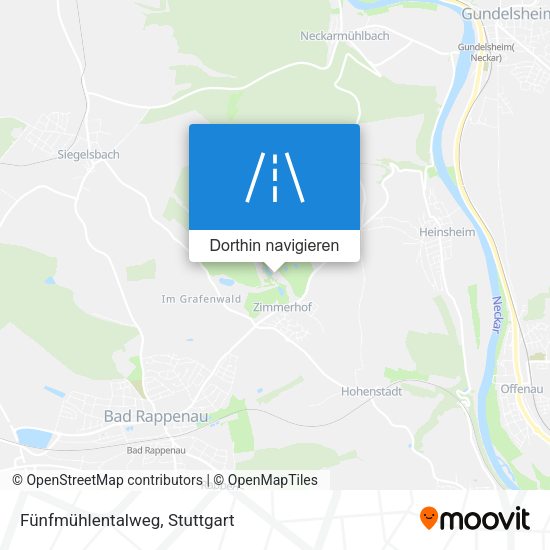 Fünfmühlentalweg Karte