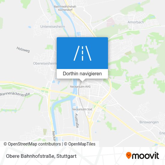 Obere Bahnhofstraße Karte