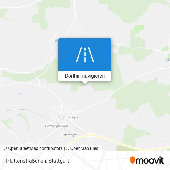 Plattensträßchen Karte