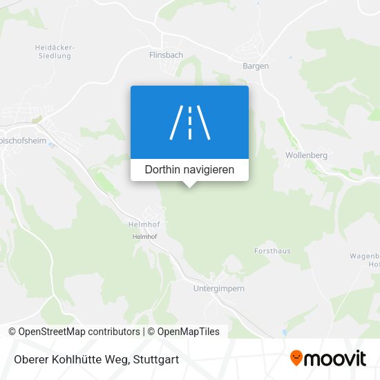 Oberer Kohlhütte Weg Karte