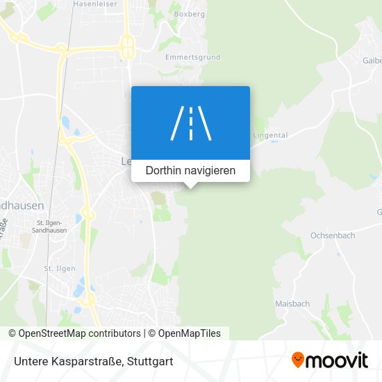 Untere Kasparstraße Karte