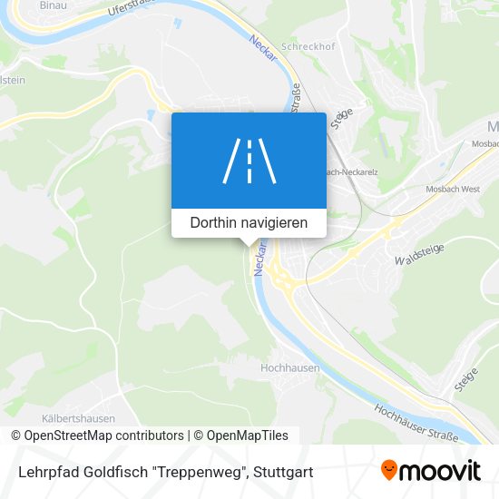 Lehrpfad Goldfisch "Treppenweg" Karte