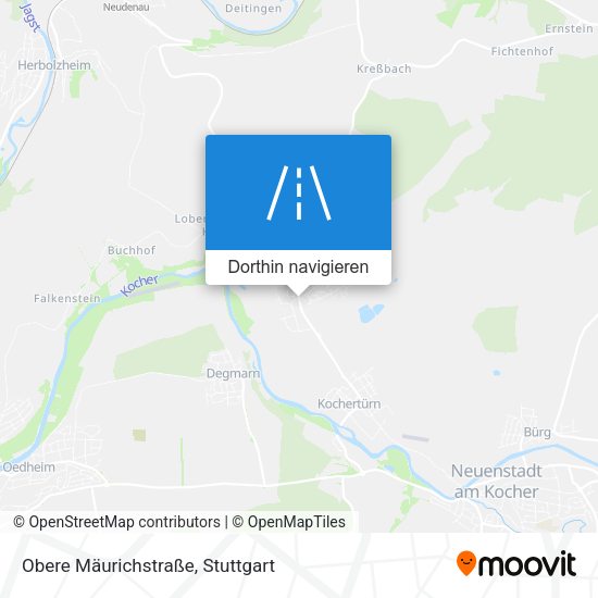 Obere Mäurichstraße Karte