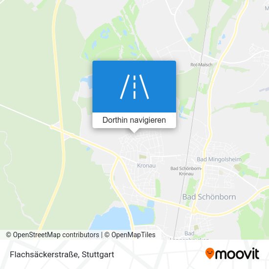 Flachsäckerstraße Karte