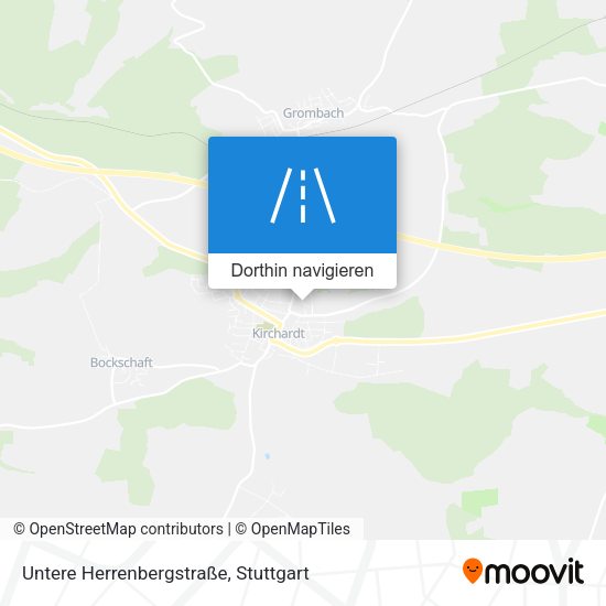 Untere Herrenbergstraße Karte