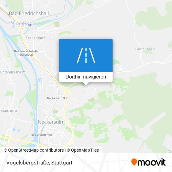 Vogelsbergstraße Karte