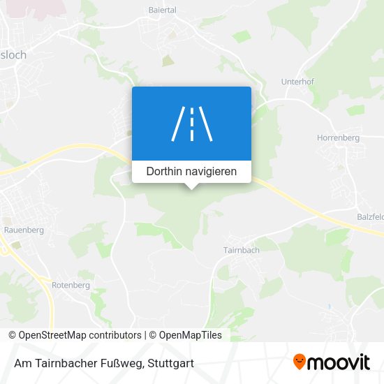 Am Tairnbacher Fußweg Karte