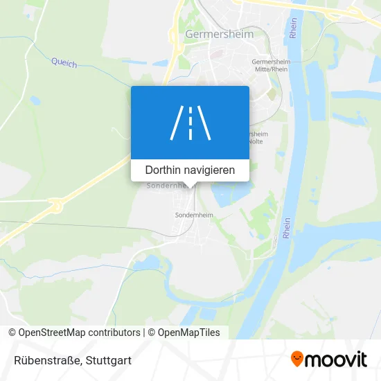 Rübenstraße Karte