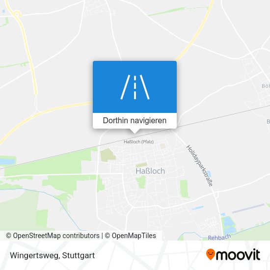 Wingertsweg Karte