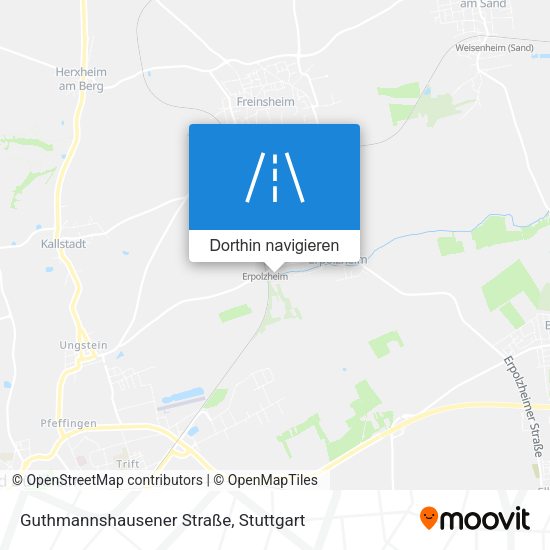 Guthmannshausener Straße Karte