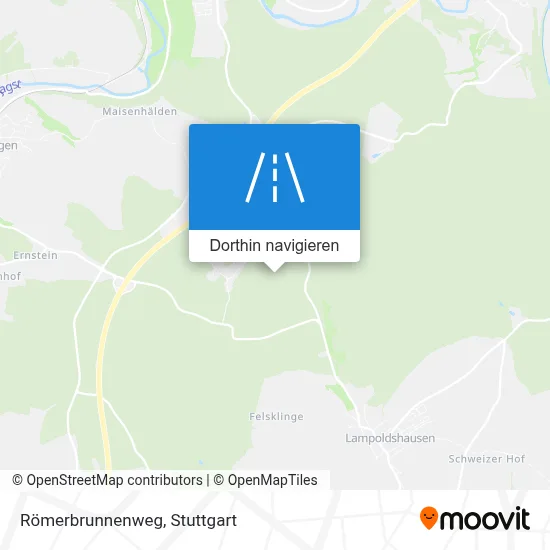Römerbrunnenweg Karte