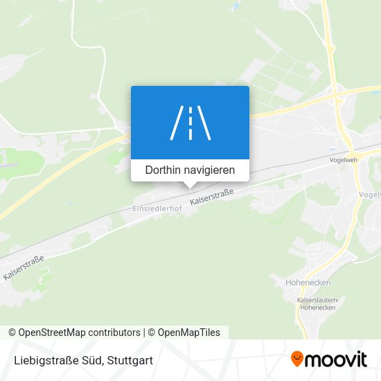 Liebigstraße Süd Karte