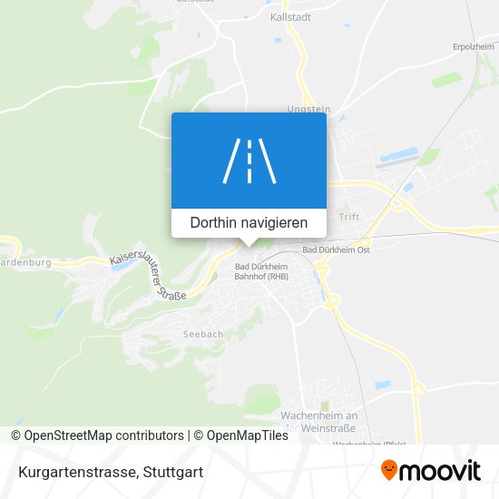 Kurgartenstrasse Karte