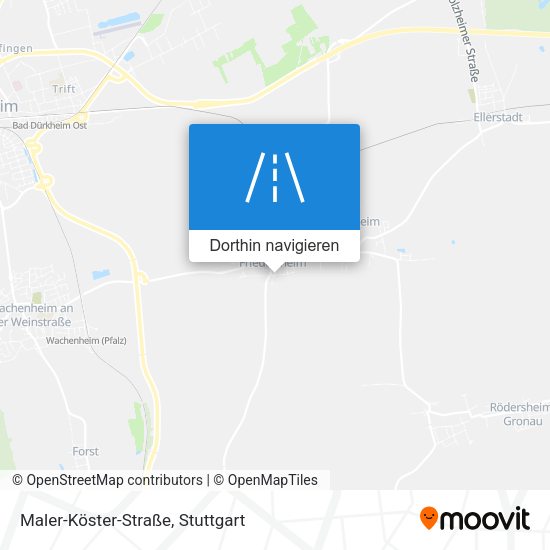 Maler-Köster-Straße Karte