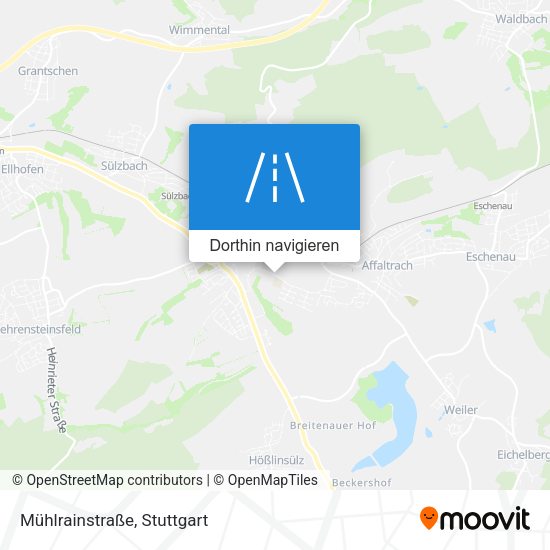 Mühlrainstraße Karte