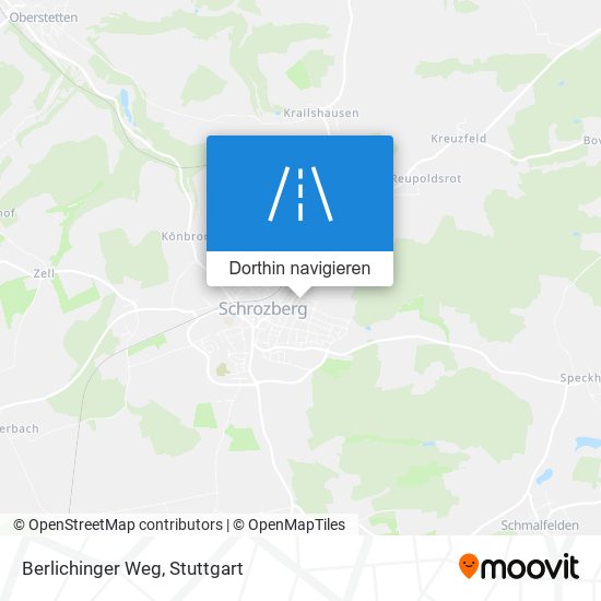 Berlichinger Weg Karte