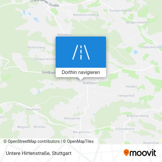 Untere Hirtenstraße Karte