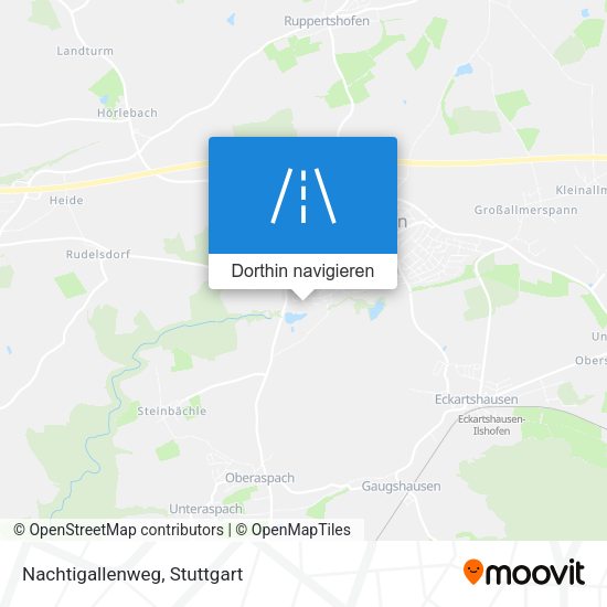 Nachtigallenweg Karte