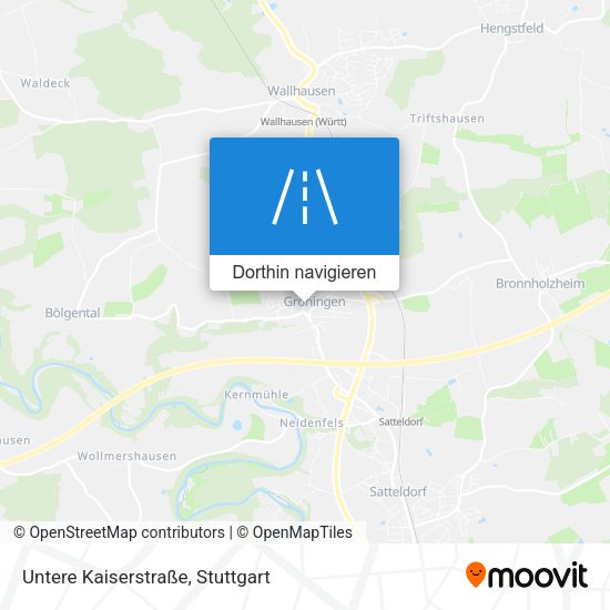 Untere Kaiserstraße Karte