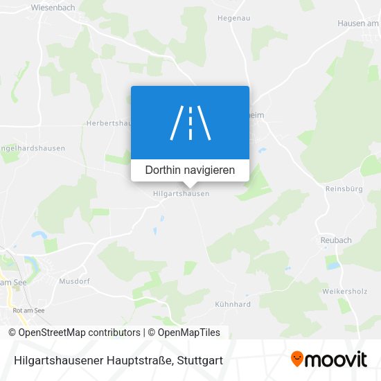 Hilgartshausener Hauptstraße Karte