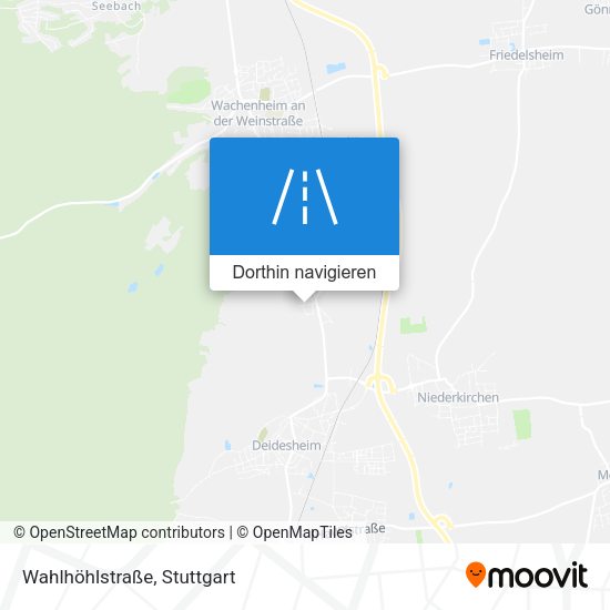 Wahlhöhlstraße Karte