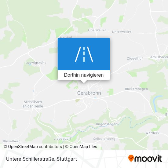Untere Schillerstraße Karte
