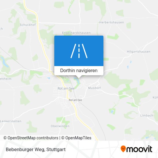 Bebenburger Weg Karte