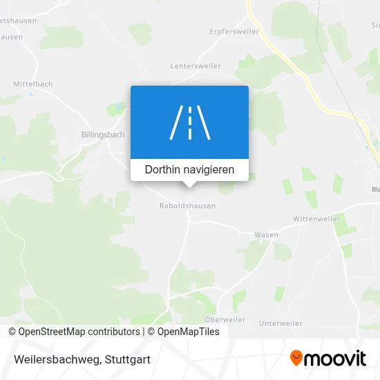 Weilersbachweg Karte