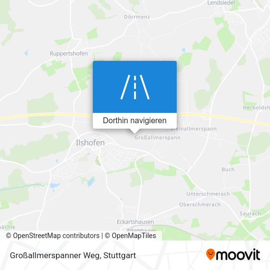 Großallmerspanner Weg Karte