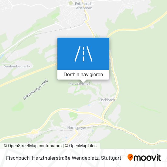 Fischbach, Harzthalerstraße Wendeplatz Karte