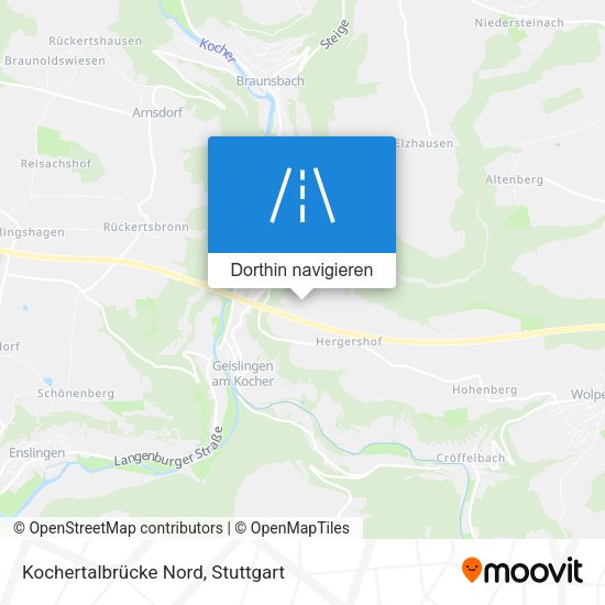Kochertalbrücke Nord Karte
