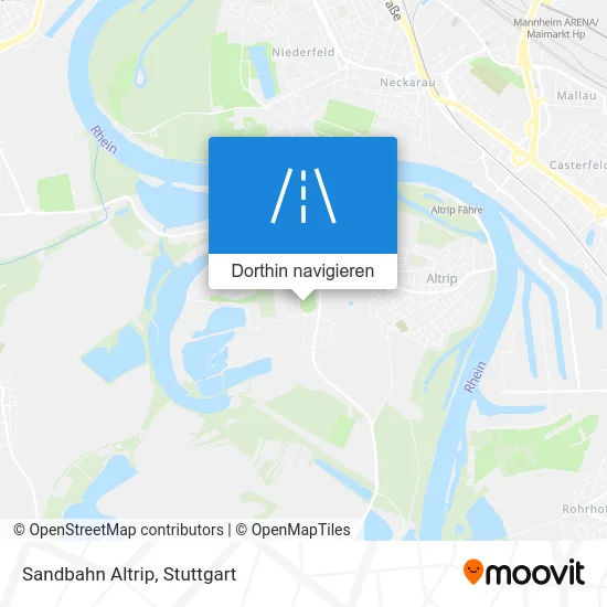 Sandbahn Altrip Karte