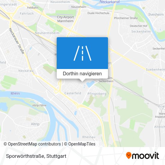 Sporwörthstraße Karte