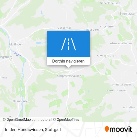 In den Hundswiesen Karte