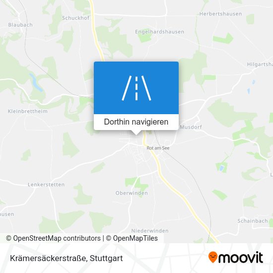 Krämersäckerstraße Karte