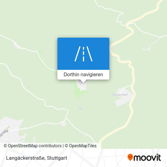 Langäckerstraße Karte