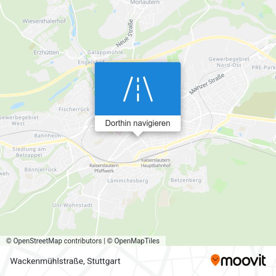Wackenmühlstraße Karte