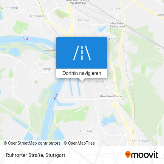 Ruhrorter Straße Karte