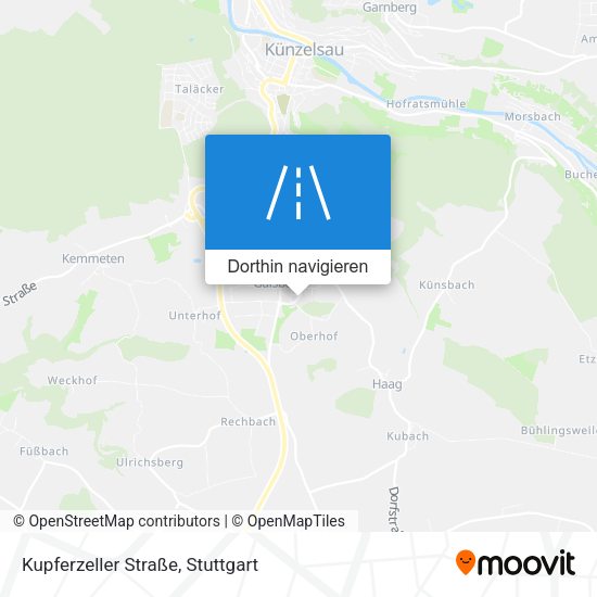 Kupferzeller Straße Karte