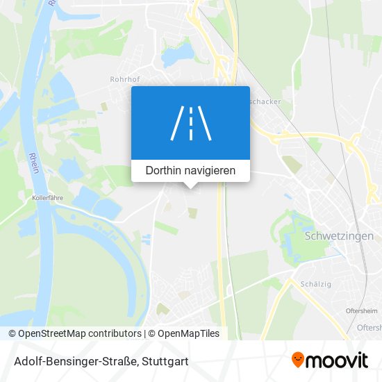 Adolf-Bensinger-Straße Karte