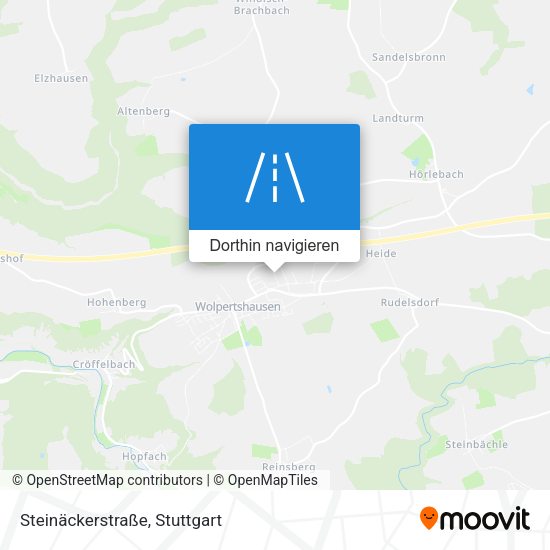 Steinäckerstraße Karte