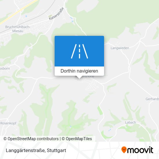 Langgärtenstraße Karte