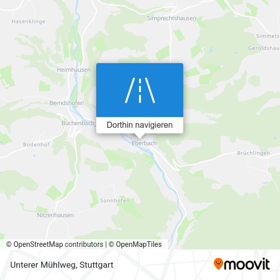 Unterer Mühlweg Karte