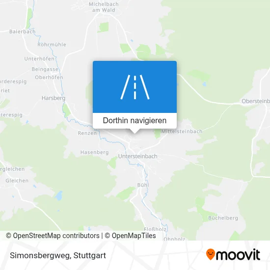 Simonsbergweg Karte