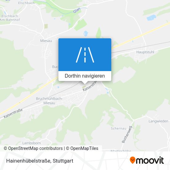 Hainenhübelstraße Karte