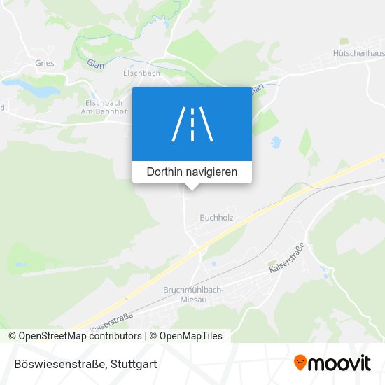 Böswiesenstraße Karte