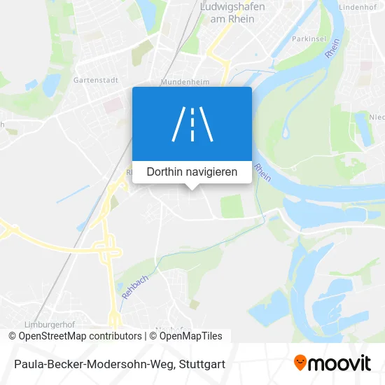 Paula-Becker-Modersohn-Weg Karte